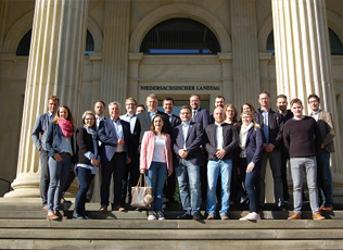 Jungunternehmer Gruppenfoto Landtag